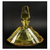 Canary Cut Crystal Perfume Factice Bottle