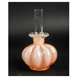 Vintage Fenton Pink Silvercrest Perfume Bottle