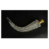 Horn-Shaped, "Lay-Down" Perfume Bottle