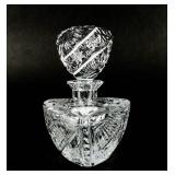 Fancy Star & Sunburst Glass Perfume Bottle