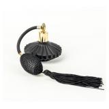 Petite, Black Fluted Fan Perfume Bottle