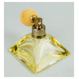 Yellow Pyramid Glass Perfume Bottle