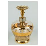 VTG Perfume Bottle w / Pearl Finial by Holmspray