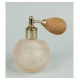 Satin Pink Swirl Perfume Bottle by P. Cacharel