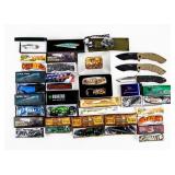 Knife Lot Of 20+ Pocket Knives And Fixed Blades