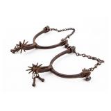 Vintage Pair of Cowboy Spurs W / Chains