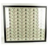 Coin 2017 Uncut Sheet of 50 $1 Federal Reserve