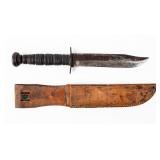 WWII Ka-Bar With Boyt Scabbard