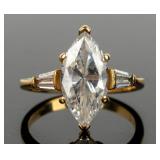 Jewelry 14kt Yellow Gold CZ Ring