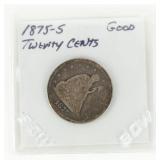 Coin 1875-S Twenty Cents in Good