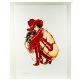 Artwork "Cowgirl" De BerardinisSigned & Numbered