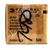 Ammo 500 Rounds M193 5.56 NATO By Federal