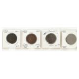 Coin (4) United States Large Cents 1831-1838