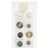 Coin 9 Silver Proof Assortment Ike $ + More