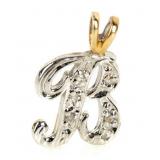 Jewelry 14kt Yellow Gold "B" Pendant