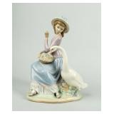Lladro Porcelain Figure 5034  Goose Trying to Eat