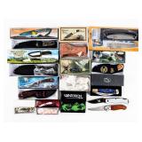 Knife Lot Of 13 Including A Folding Saw