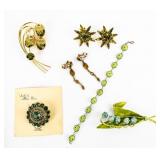 Jewelry Signed Vintage Costume Weiss / Sterling