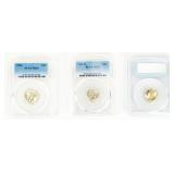 Coin 3 PCGS Mercury Dimes 1944-P,D&S