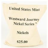 Coin 2005-D Mint Sewn Bag Westward Journey Nickels