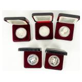 Coin (5) 1985 Canadian Silver Dollars .500 Silver