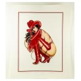 Artwork "Cowgirl" De BerardinisPublished Proof