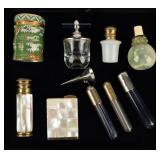 VTG Lot of 10 Mixed Perfume-Related Miniatures