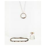 Jewelry Sterling Silver Necklace, Ring & Bracelet
