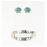 Jewelry Sterling Silver Earrings & Hair Piece