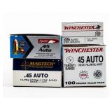 Ammo 250 Rounds Of .45 ACP From Various Brands