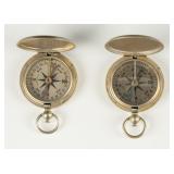 Lot of 2 Wittnauer US Military Pocket Compasses