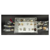 Mixed Collection of 30+ Mini Perfume Bottles