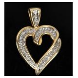 Jewelry 10kt Yellow Gold Heart Pendant