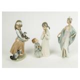 Lot of 3 Lladro Porcelain Figures