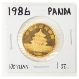 Coin 1986 Gold 1 Troy Ounce Panda BU