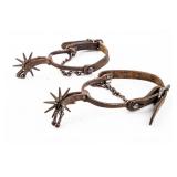 Vintage Pair of Cowboy Spurs w / Straps