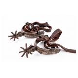 Vintage Pair of Cowboy Spurs w / Straps
