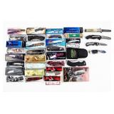 Knife Lot Of 21 Folding Knives Packed & Unpacked