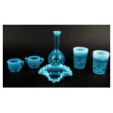 Lot of 6 Light Blue Ombre GlassFenton, Mosser
