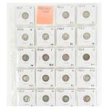 Coin 19 Mercury Dimes in 2x2 Holders 1916-1927