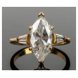 Jewelry 14kt Yellow Gold CZ Ring