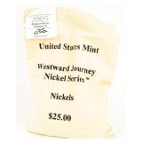 Coin 2005-P Mint Sewn Bag Westward Journey Nickels