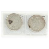 Coin (2) Peace Silver Dollars 1922-S & 1922-P