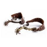 Vintage Pair of Cowboy Spurs W / Straps