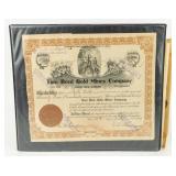 Assorted  Antique Stock Certificates in Binder