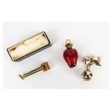 VTG Lot of 3 Petite Figural Perfume Bottles