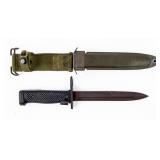 Knife M6 Bayonet With M8A1 Scabbard For M14