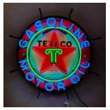 Texaco Gas & Motor Oil Neon Sign Measures 24 x 24