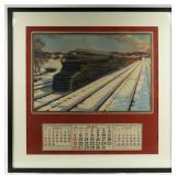 Art 1940 Wall Calendar  Pennsylvania Railroad