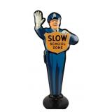 Vintage Coca-Cola Policeman School Safety Sign